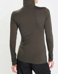 Marc O'Polo Pulls|Sous pull en Coton mélangé Manches longues kaki