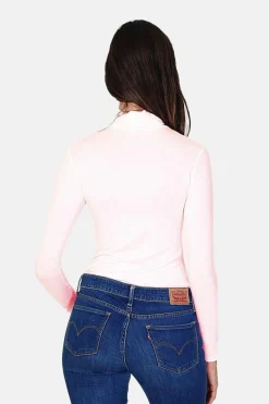 Assuili Pulls|Sous-pull en Soie mélangée rose