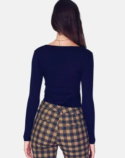 Assuili Pulls|Sous-pull Marilyne bleu nuit