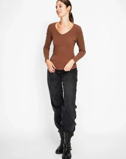 Assuili Pulls|Sous-pull Marilyne marron