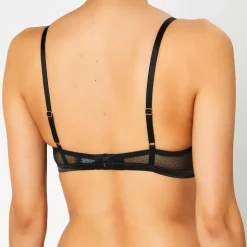 Huit Lingerie, Nuit|Soutien-gorge avec armatures en Soie mélangée Captive noir