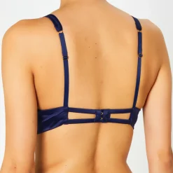 Huit Lingerie, Nuit|Soutien-gorge avec armatures en Soie mélangée Glamour bleu marine