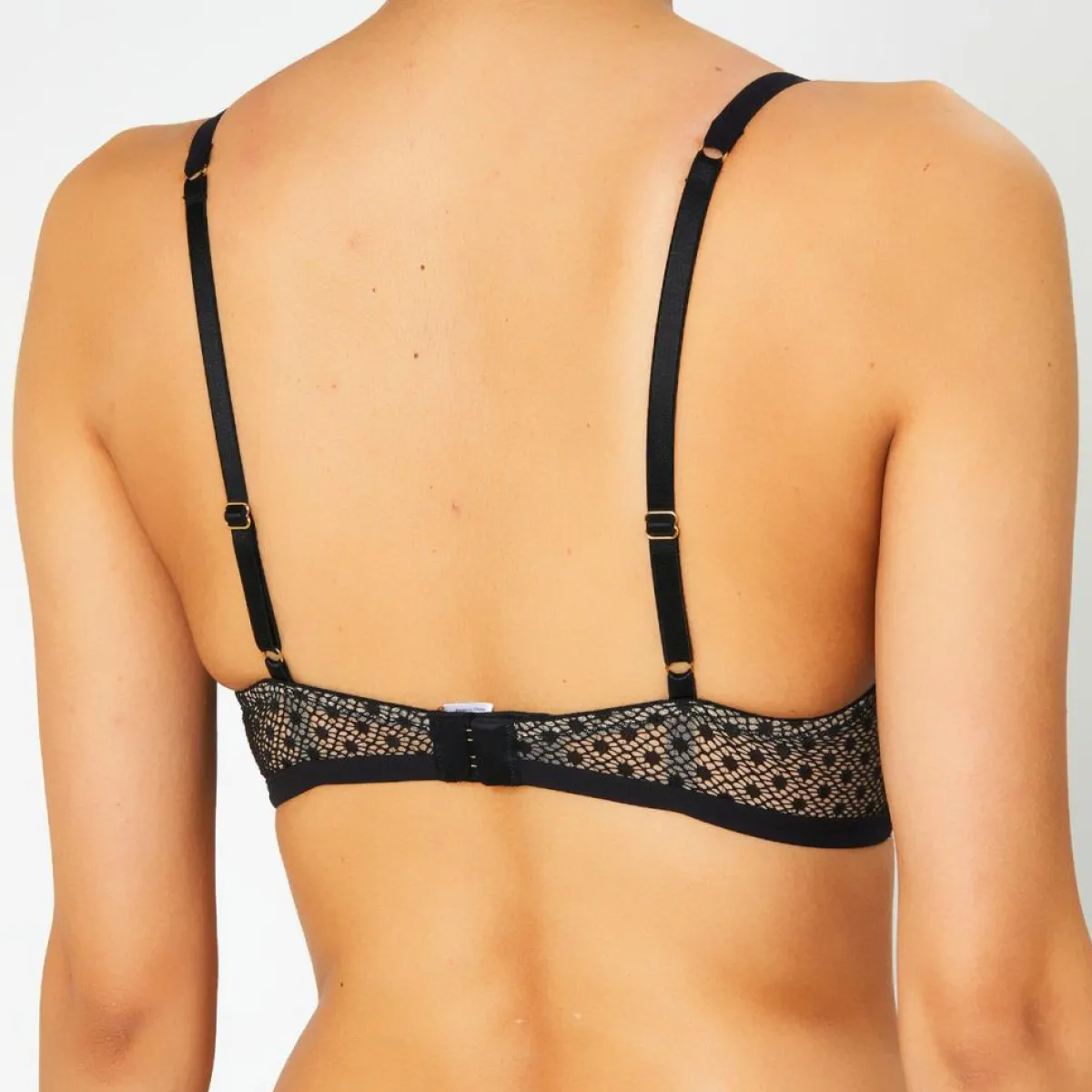 Huit Lingerie, Nuit|Soutien-gorge avec armatures en Soie mélangée Rendez-vous noir