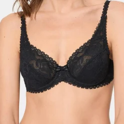 Playtex Lingerie, Nuit|Soutien-gorge avec armatures Flower Elegance noir