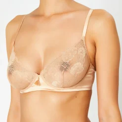 Huit Lingerie, Nuit|Soutien-gorge avec armatures en Soie mélangée Gone With The Wing nude