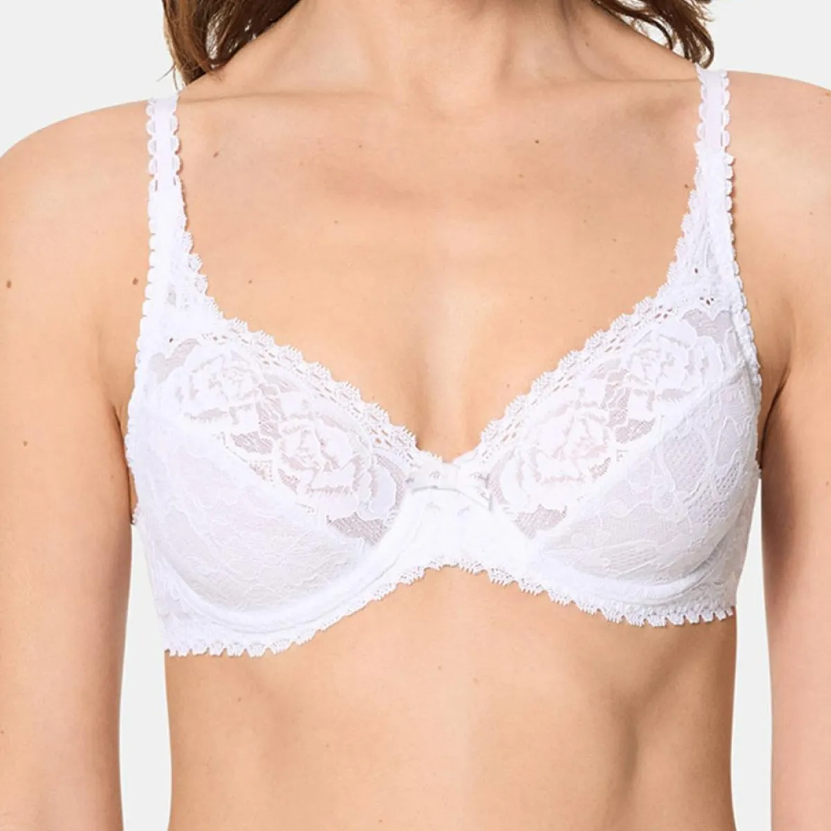 Playtex Lingerie, Nuit|Soutien-gorge avec armatures Flower Elegance blanc