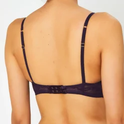 Huit Lingerie, Nuit|Soutien-gorge avec armatures en Soie mélangée Swing Time violet