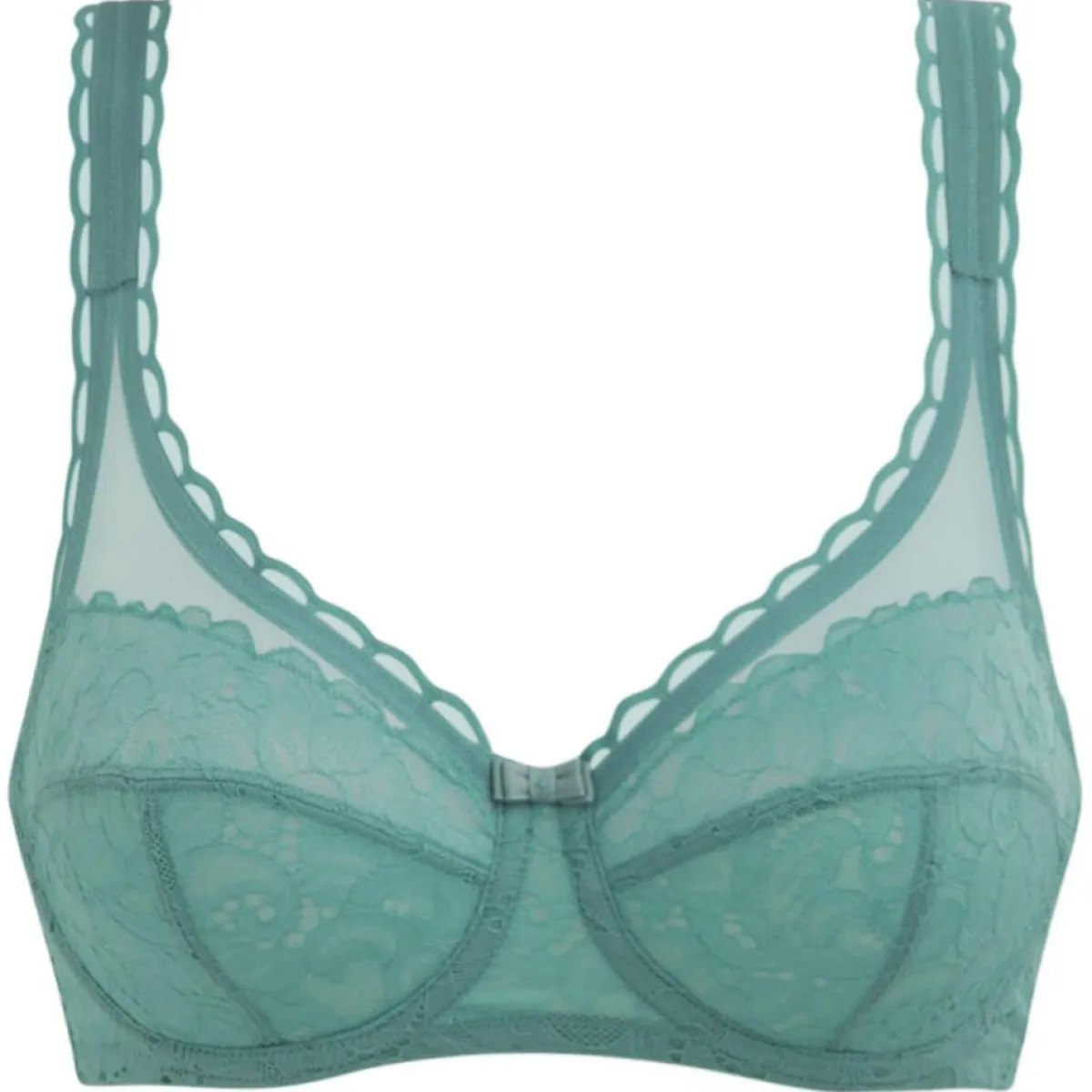 Playtex Lingerie, Nuit|Soutien-gorge Coeur Croisé Feminin Dentelle bleu turquoise