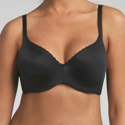 Playtex Lingerie, Nuit|Soutien-gorge coque amovibles armatures 24H Soft Absolu noir
