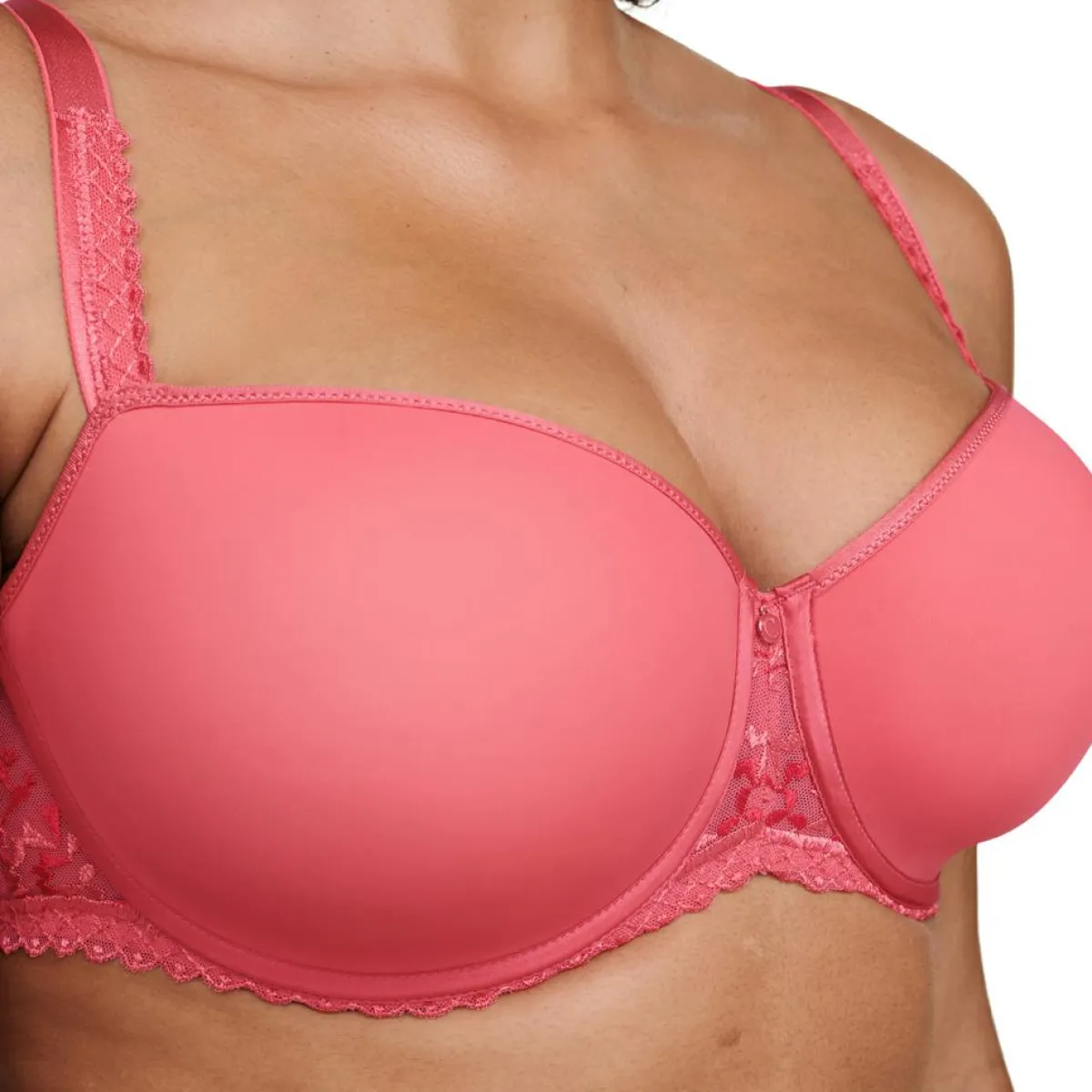 Chantelle Lingerie, Nuit|Soutien-gorge Coque Corbeille Memory Every Curve corallin