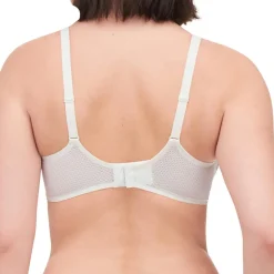 Chantelle Lingerie, Nuit|Soutien-gorge Coque Corbeille Memory Fleurs ivoire/doré