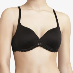 Chantelle Lingerie, Nuit|Soutien-gorge coques enveloppant spacer Parisian noir