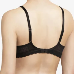 Chantelle Lingerie, Nuit|Soutien-gorge coques enveloppant spacer Parisian noir