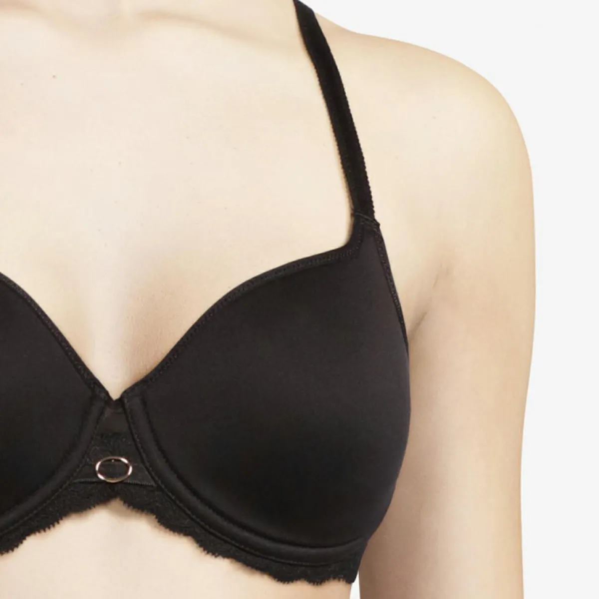 Chantelle Lingerie, Nuit|Soutien-gorge coques enveloppant spacer Parisian noir