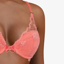 Chantelle Lingerie, Nuit|Soutien-gorge coques Push-Up avec mousse Opéra rose goyave
