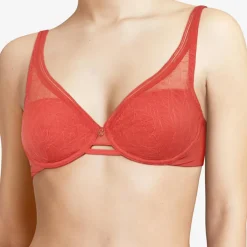 Chantelle Lingerie, Nuit|Soutien-gorge coques spacer Marceau orange thé épicé
