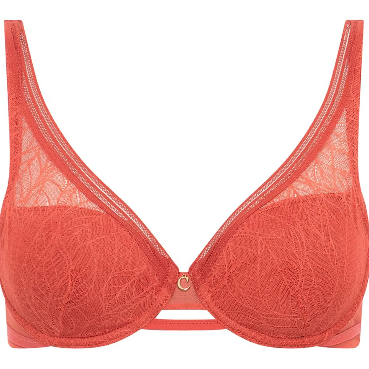 Chantelle Lingerie, Nuit|Soutien-gorge coques spacer Marceau orange thé épicé