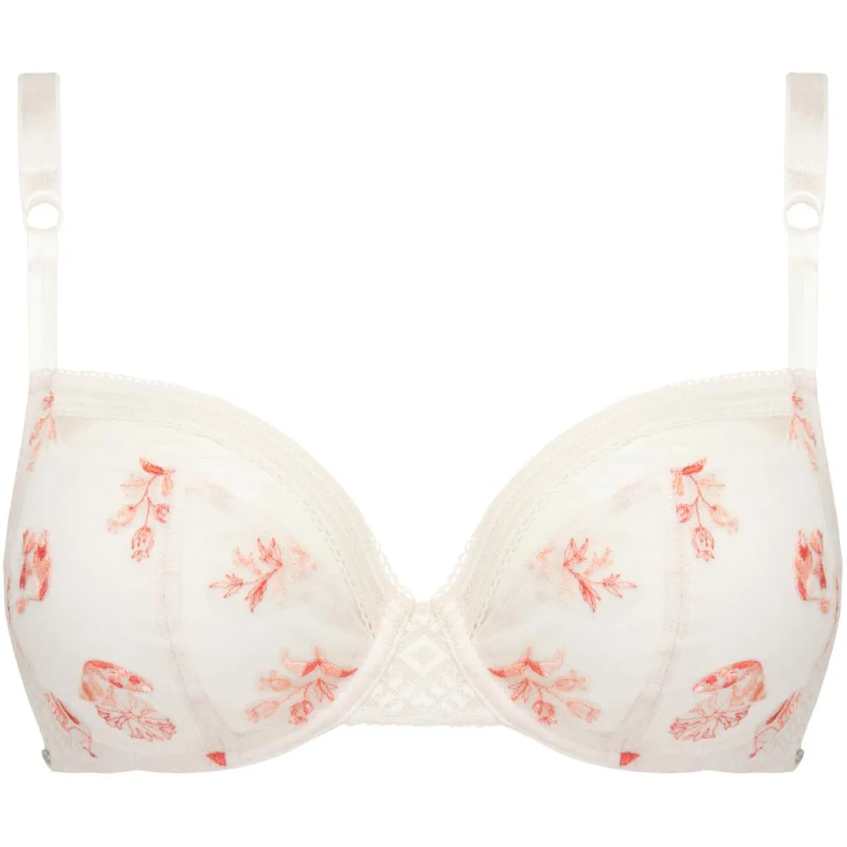 Chantelle Lingerie, Nuit|Soutien-gorge enveloppant Réaumur blanc talc