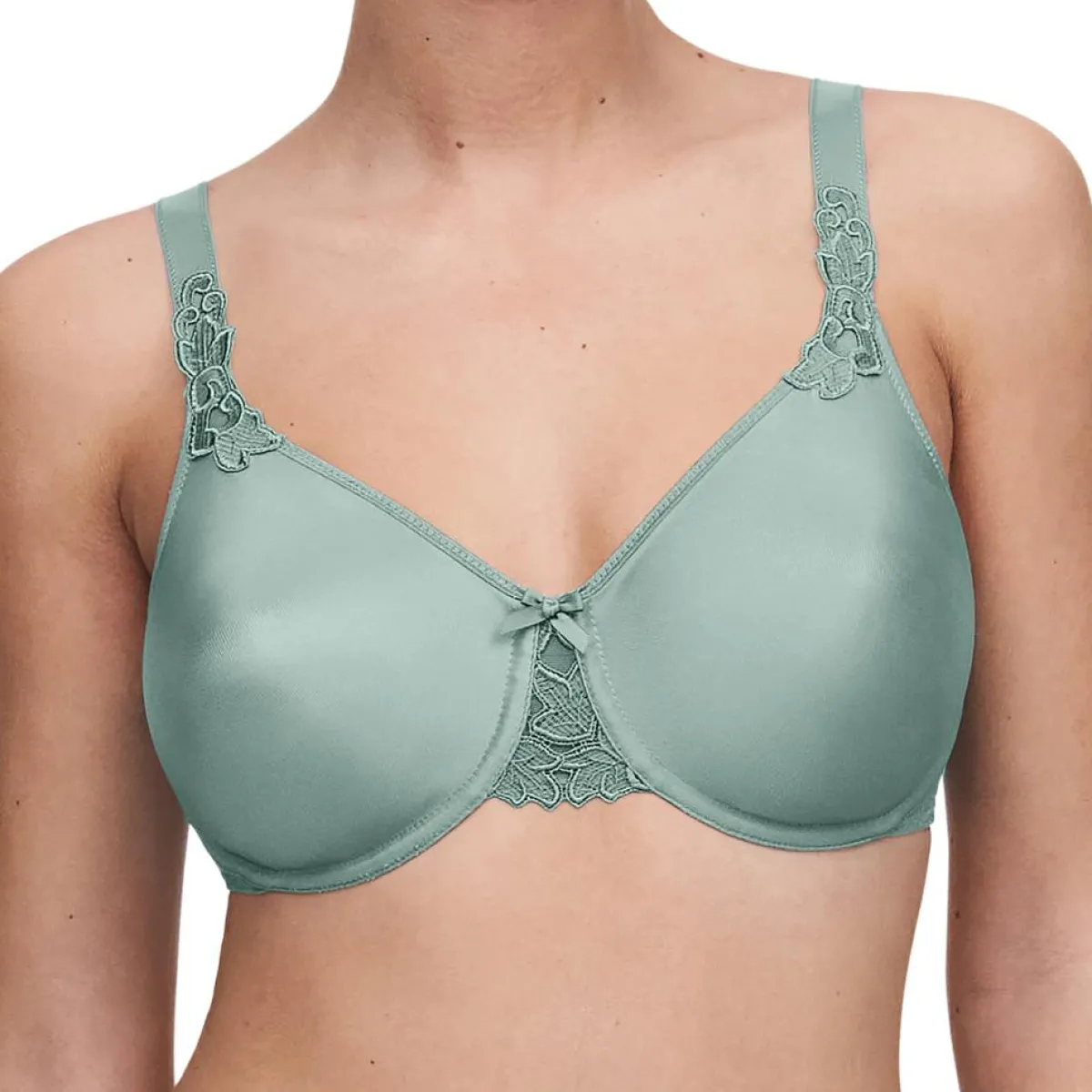 Chantelle Lingerie, Nuit|Soutien-gorge Enveloppant Moulé avec armatures Hedona vert treillis