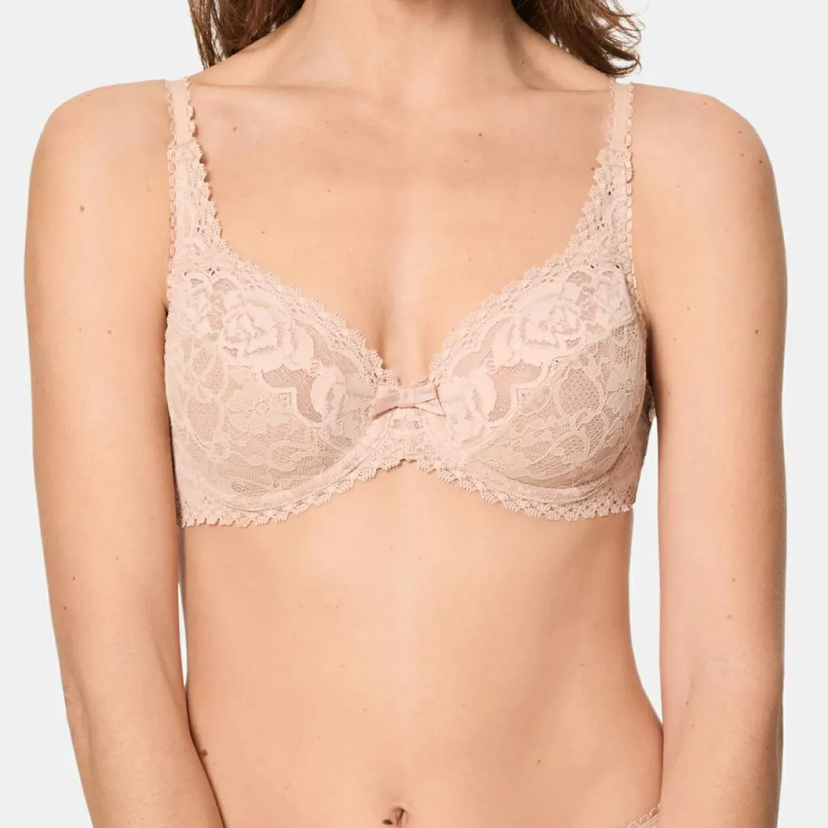 Playtex Lingerie, Nuit|Soutien-gorge Flower Elegance beige