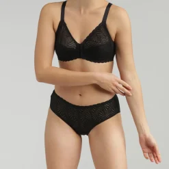 Playtex Lingerie, Nuit|Soutien-gorge ouverture devant sans armatures Ideal Posture noir