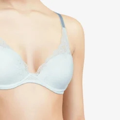 Passionata Lingerie, Nuit|Soutien-gorge plongeant Brooklyn bleu clair