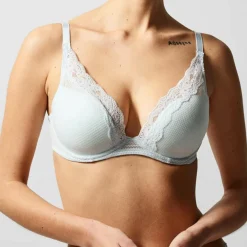 Passionata Lingerie, Nuit|Soutien-gorge plongeant Brooklyn bleu clair