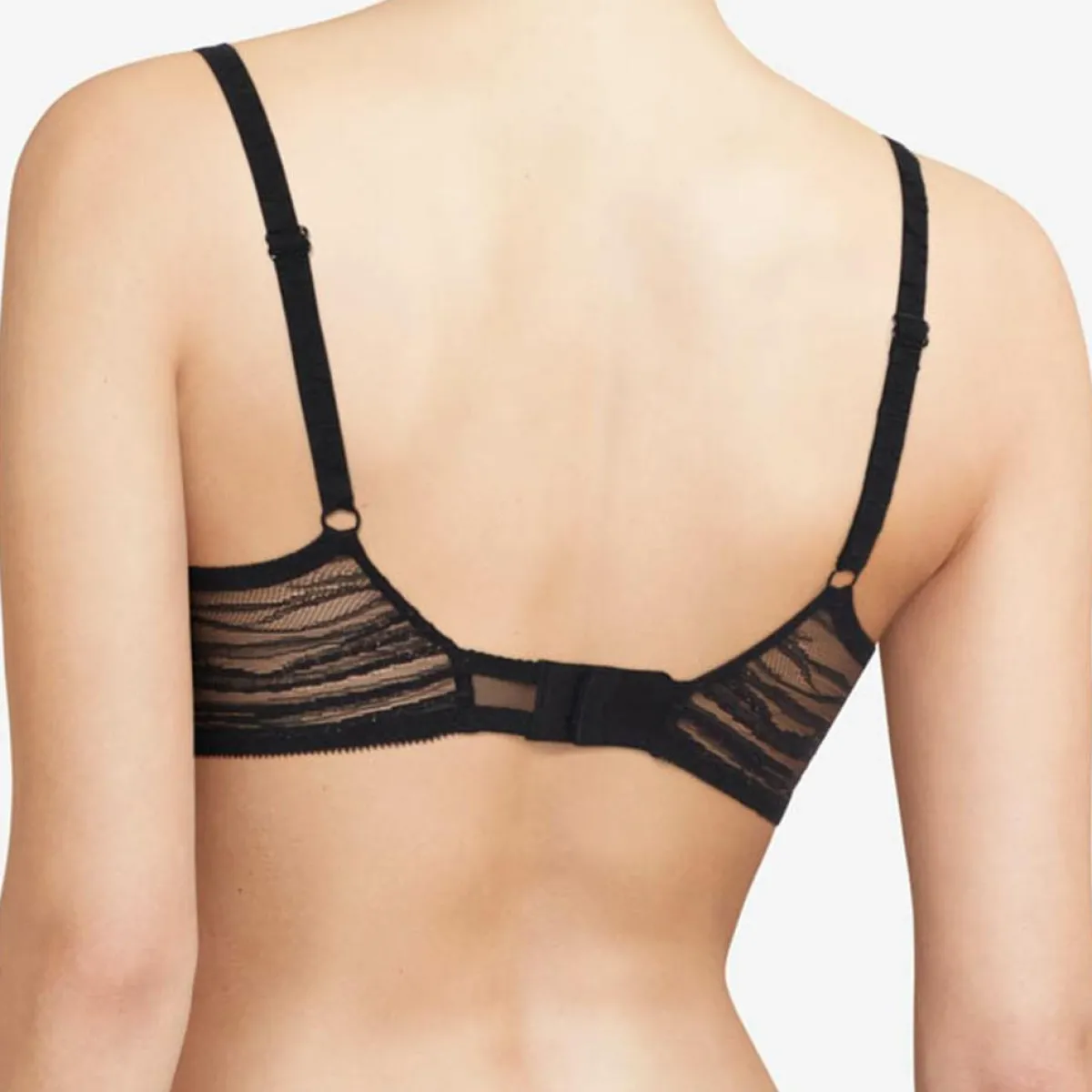 Chantelle Lingerie, Nuit|Soutien-gorge plongeant Likeness noir/doré