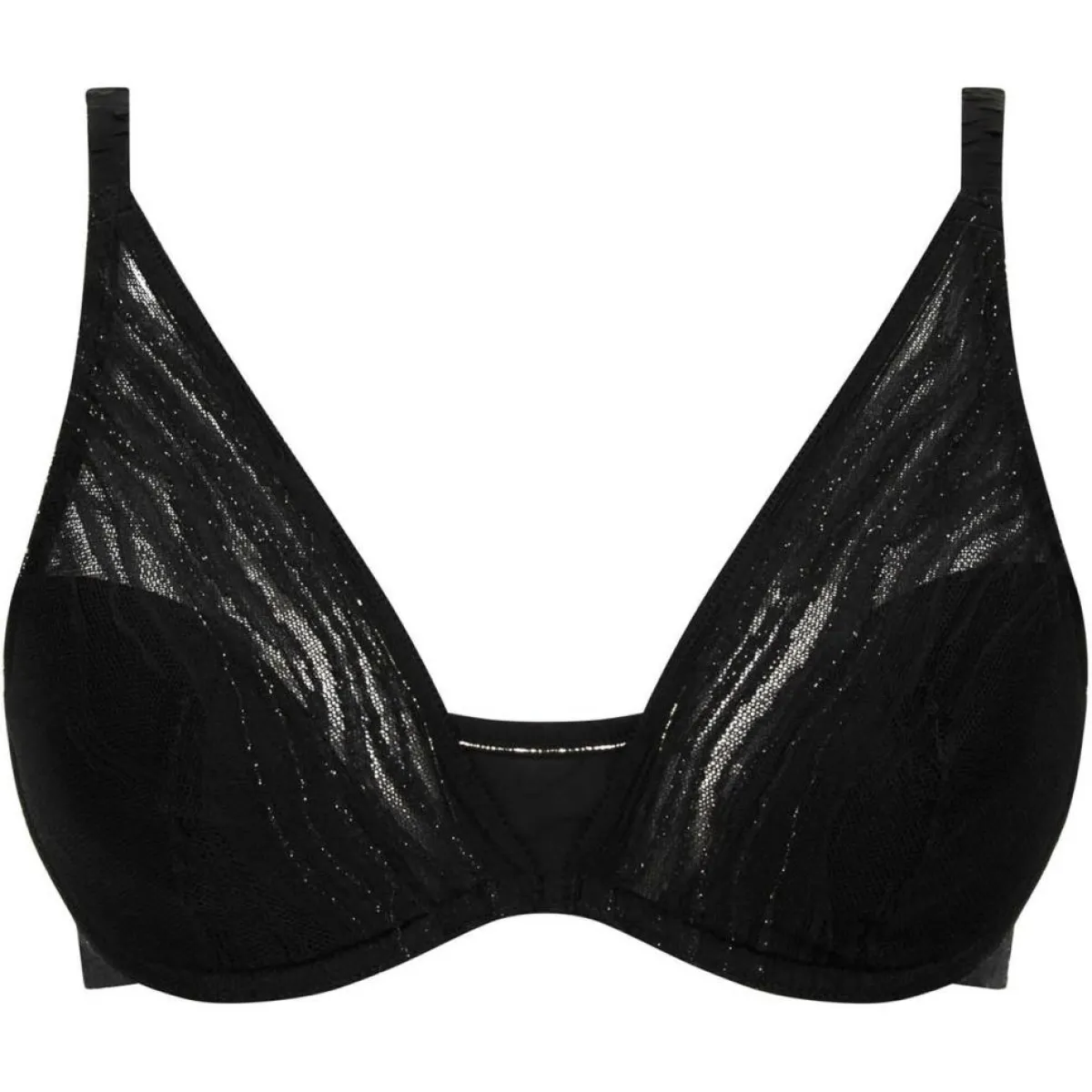 Chantelle Lingerie, Nuit|Soutien-gorge plongeant Likeness noir/doré