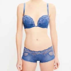 La Perla Lingerie, Nuit|Soutien-gorge push-up Amethyst denim