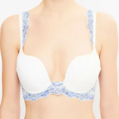 La Perla Lingerie, Nuit|Soutien-gorge push-up amovible Amethyst blanc/bleu