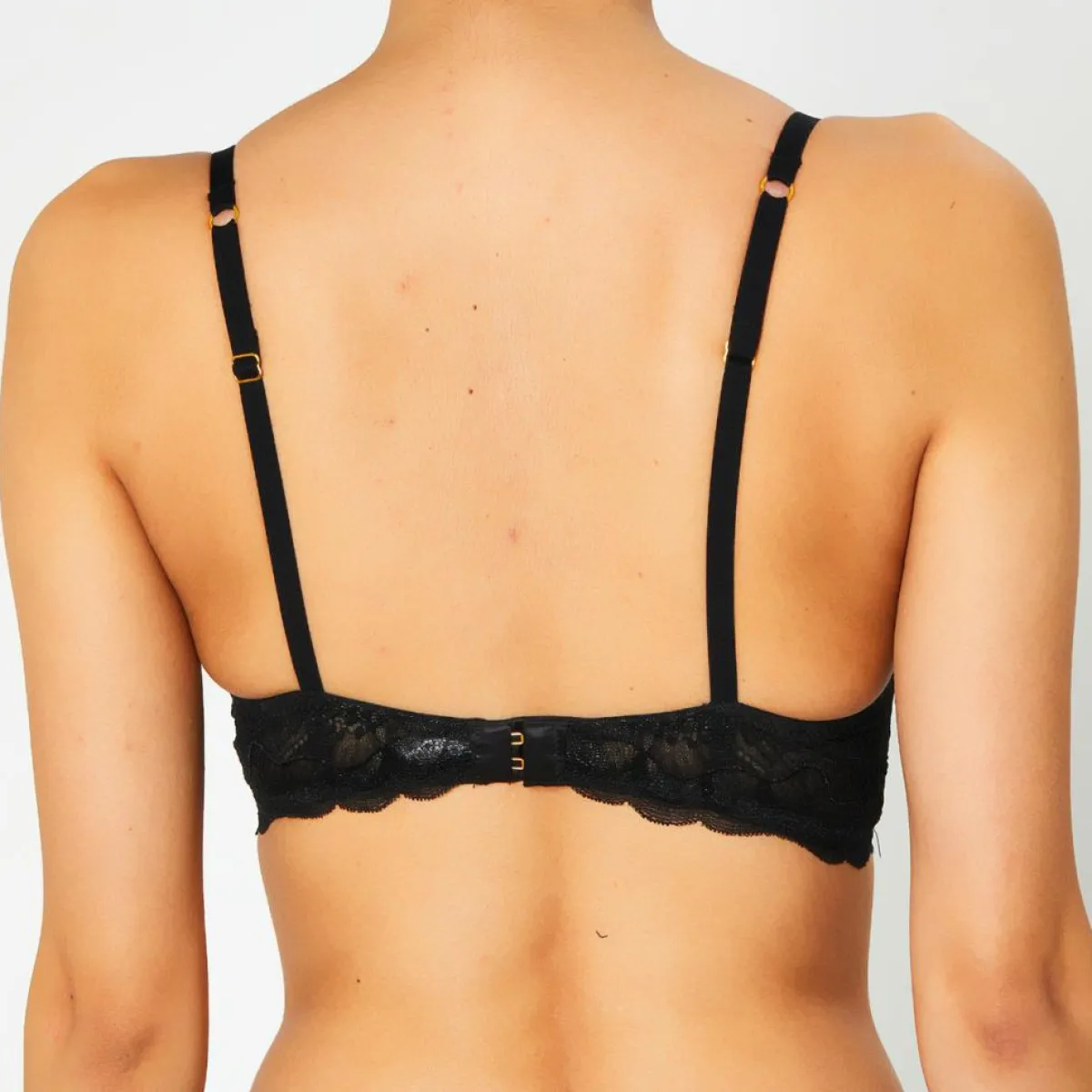 Huit Lingerie, Nuit|Soutien-gorge Push-Up en Soie mélangée Portofino noir