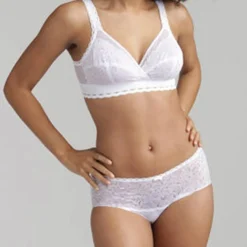 Playtex Lingerie, Nuit|Soutien-gorge sans armatures Coeur Croisé Féminin blanc