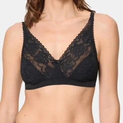 Playtex Lingerie, Nuit|Soutien-gorge sans armatures Flower Elegance noir