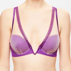 La Perla Lingerie, Nuit|Soutien-gorge triangle avec armatures Moonstone violet