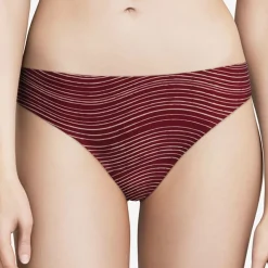 Chantelle Lingerie, Nuit|String Softstretch imprimé ondes framboise