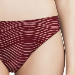 Chantelle Lingerie, Nuit|String Softstretch imprimé ondes framboise