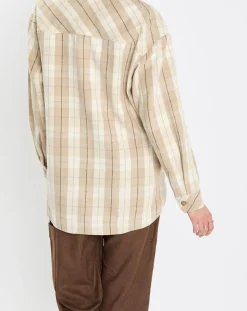 Marc O'Polo Chemises|Surchemise à carreaux beige