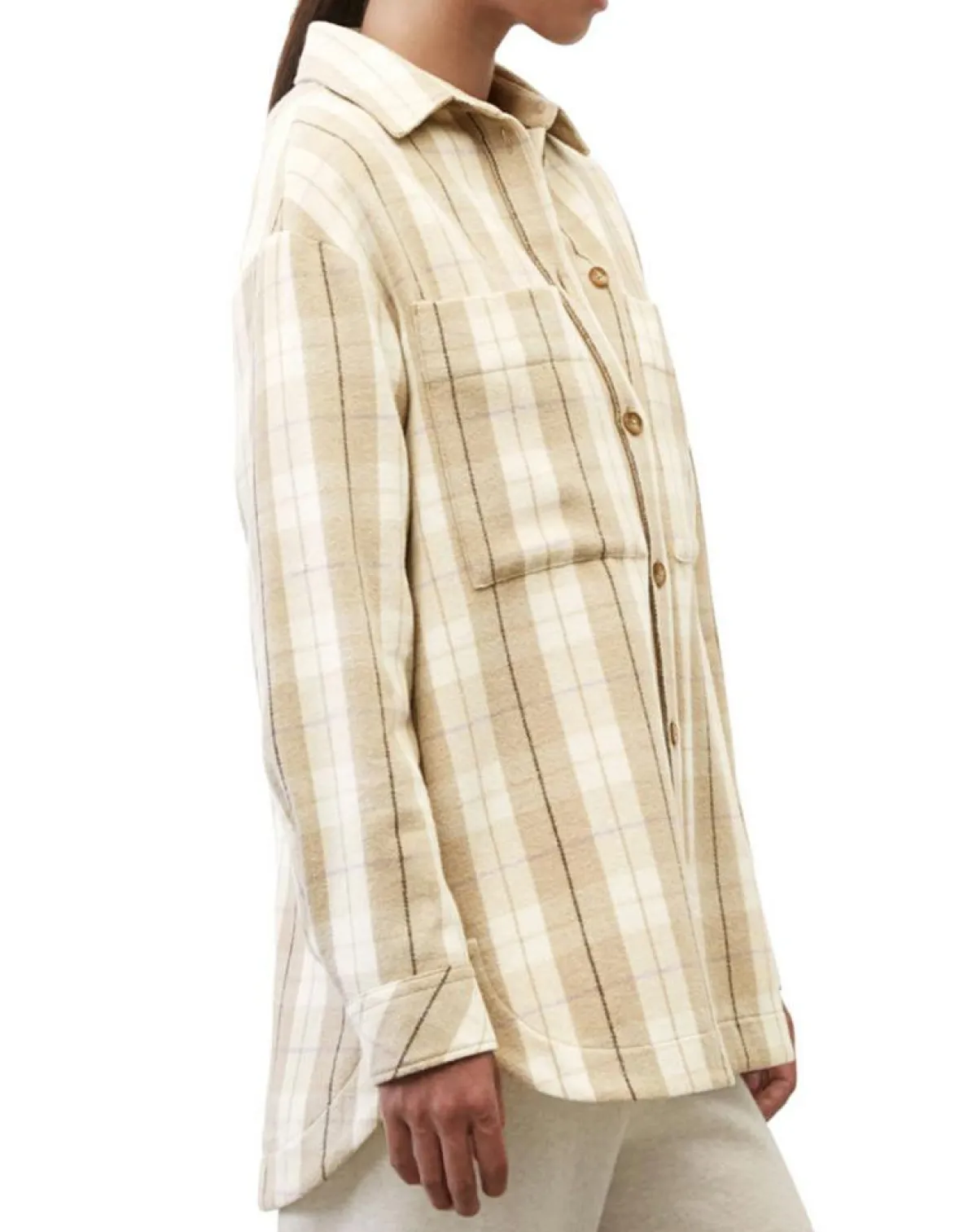 Marc O'Polo Chemises|Surchemise à carreaux beige