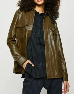 Esprit Vestes, Blousons|Surchemise décontractée Army kaki