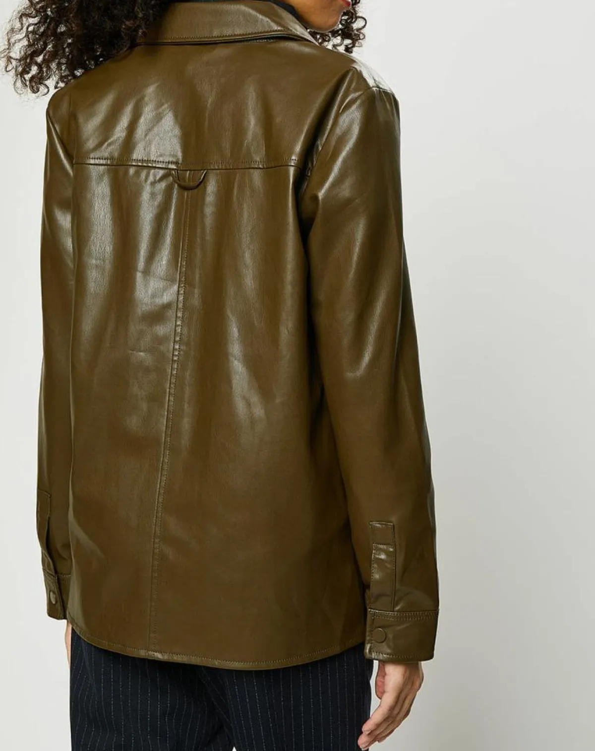 Esprit Vestes, Blousons|Surchemise décontractée Army kaki