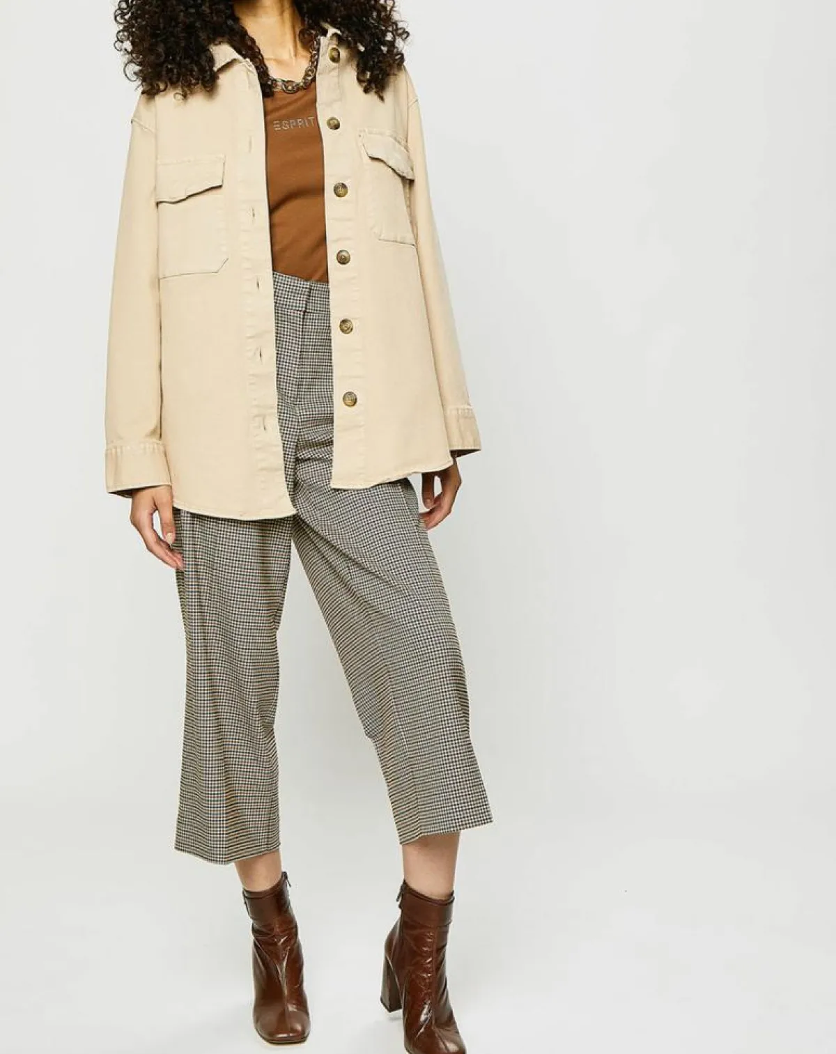 Esprit Vestes, Blousons|Surchemise en Coton bio collection EDC by écrue