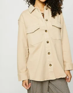 Esprit Vestes, Blousons|Surchemise en Coton bio collection EDC by écrue