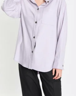 Marc O'Polo Chemises|Surchemise en Laine mélangée violet clair