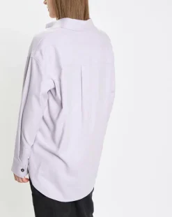 Marc O'Polo Chemises|Surchemise en Laine mélangée violet clair