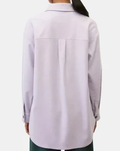 Marc O'Polo Chemises|Surchemise en Laine mélangée violet clair