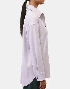 Marc O'Polo Chemises|Surchemise en Laine mélangée violet clair