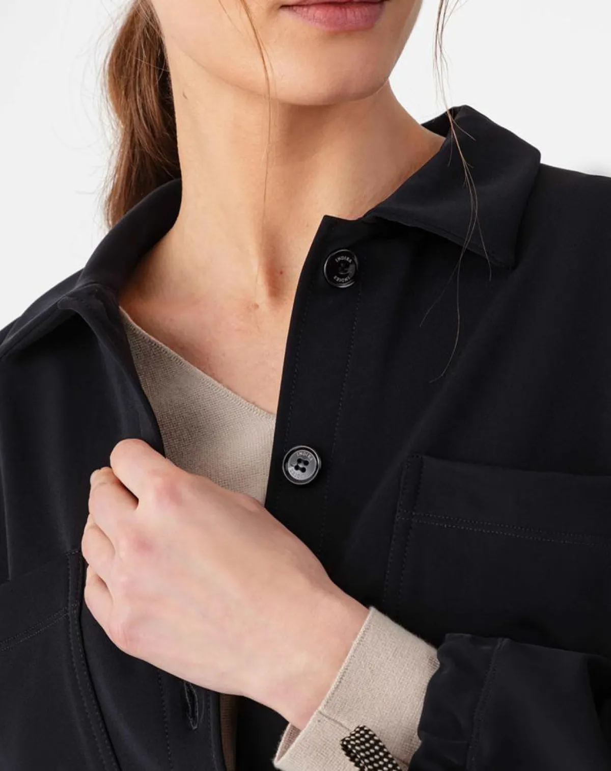 Indies Chemises|Surchemise Garett noire