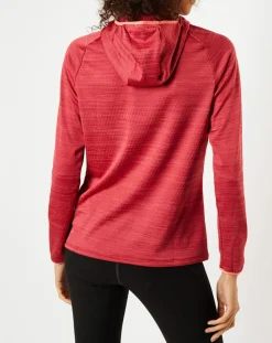 Odlo Pulls|Sweat à capuche Run Easy Warm rouge