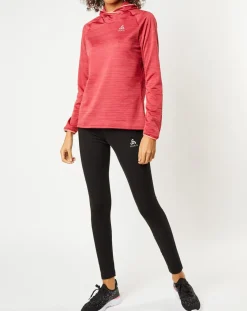 Odlo Pulls|Sweat à capuche Run Easy Warm rouge